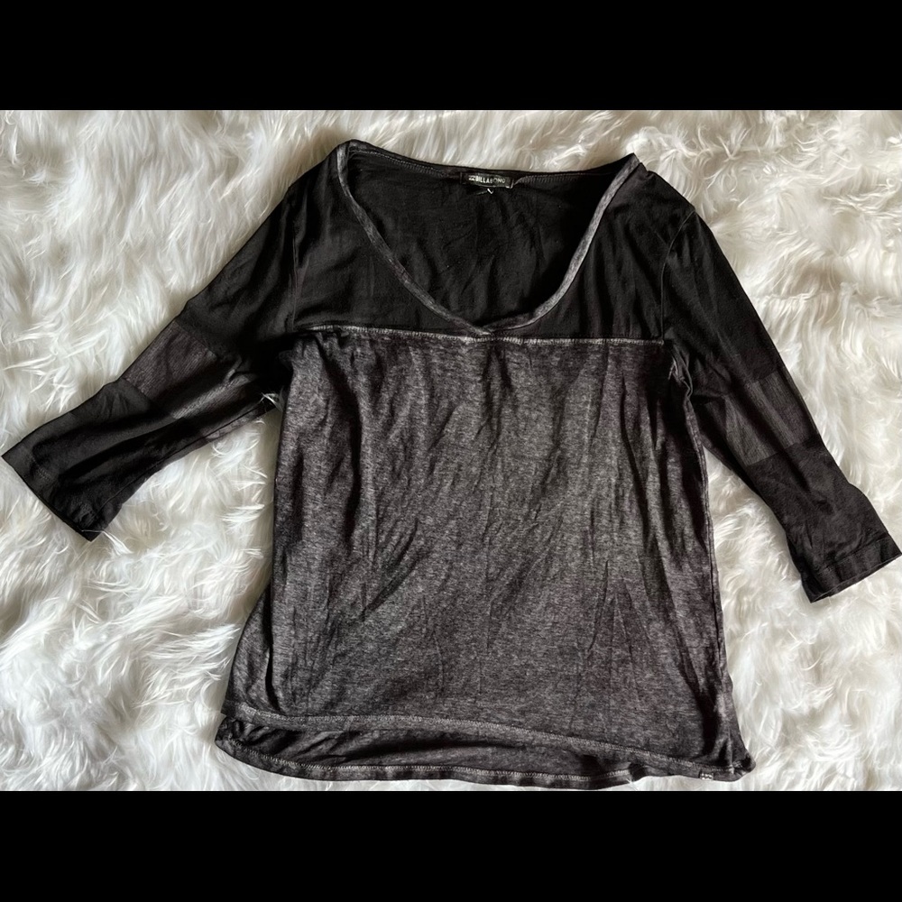 Billabong Grey Top Womens Small